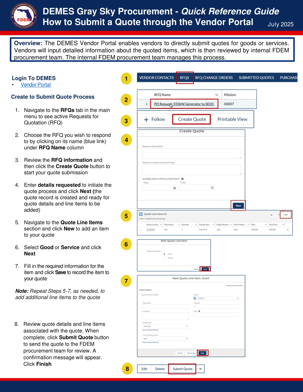 demes gray sky procurement quick reference guide