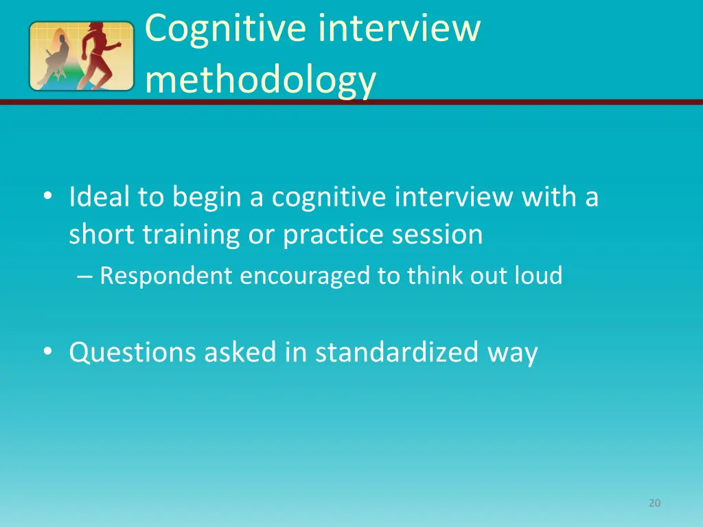 cognitive interview methodology