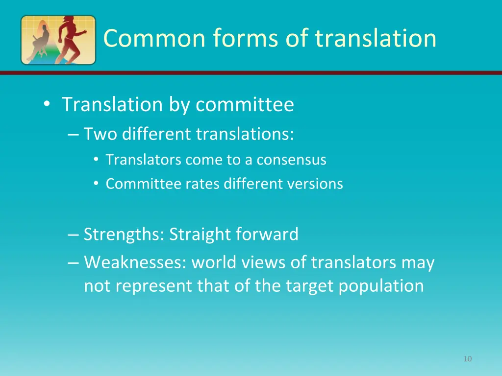 common forms of translation 1