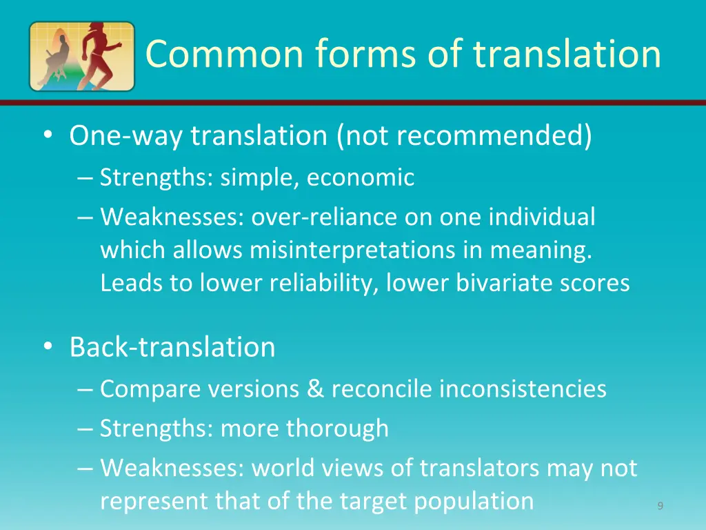 common forms of translation