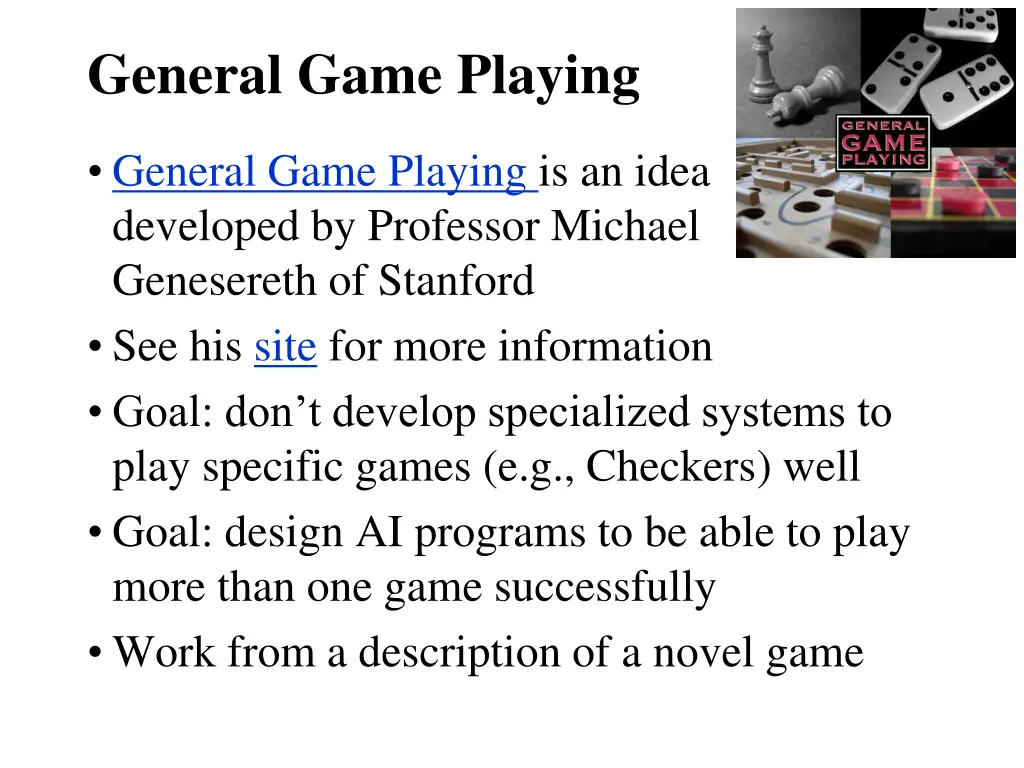 general game playing