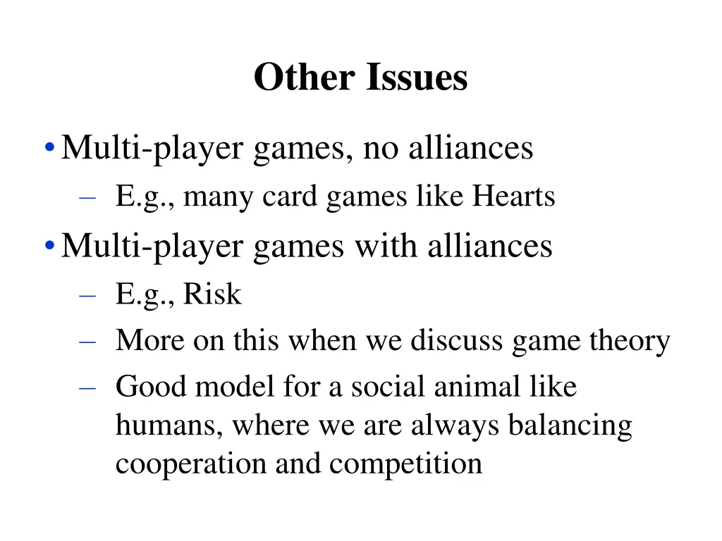 other issues