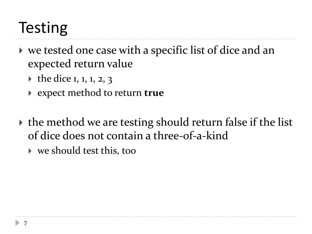 testing 1