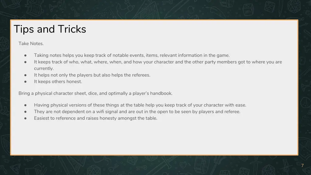 tips and tricks 1