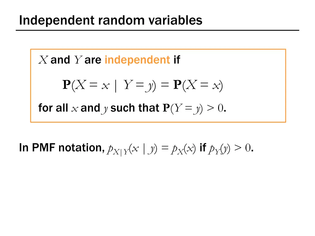 independent random variables 1