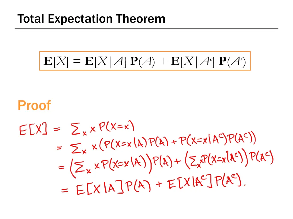 total expectation theorem