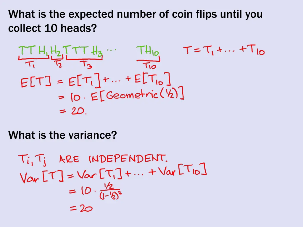 what is the expected number of coin flips until