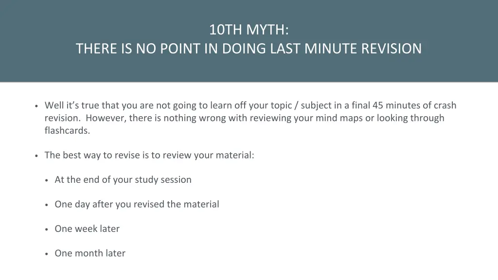 10th myth