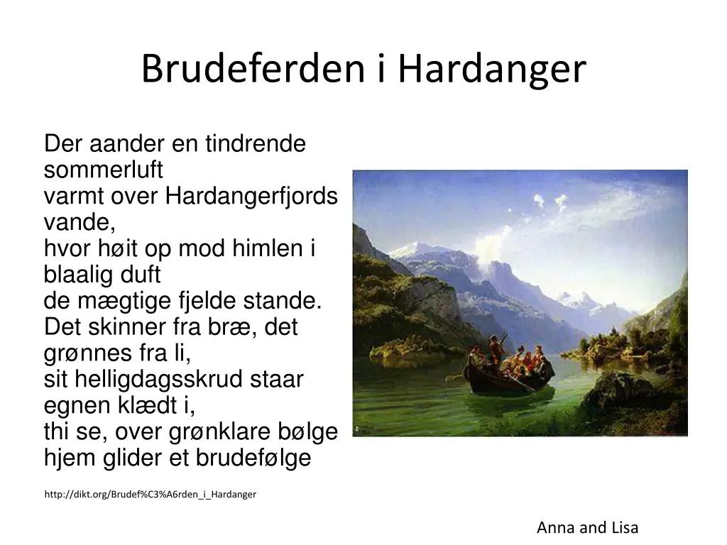brudeferden i hardanger