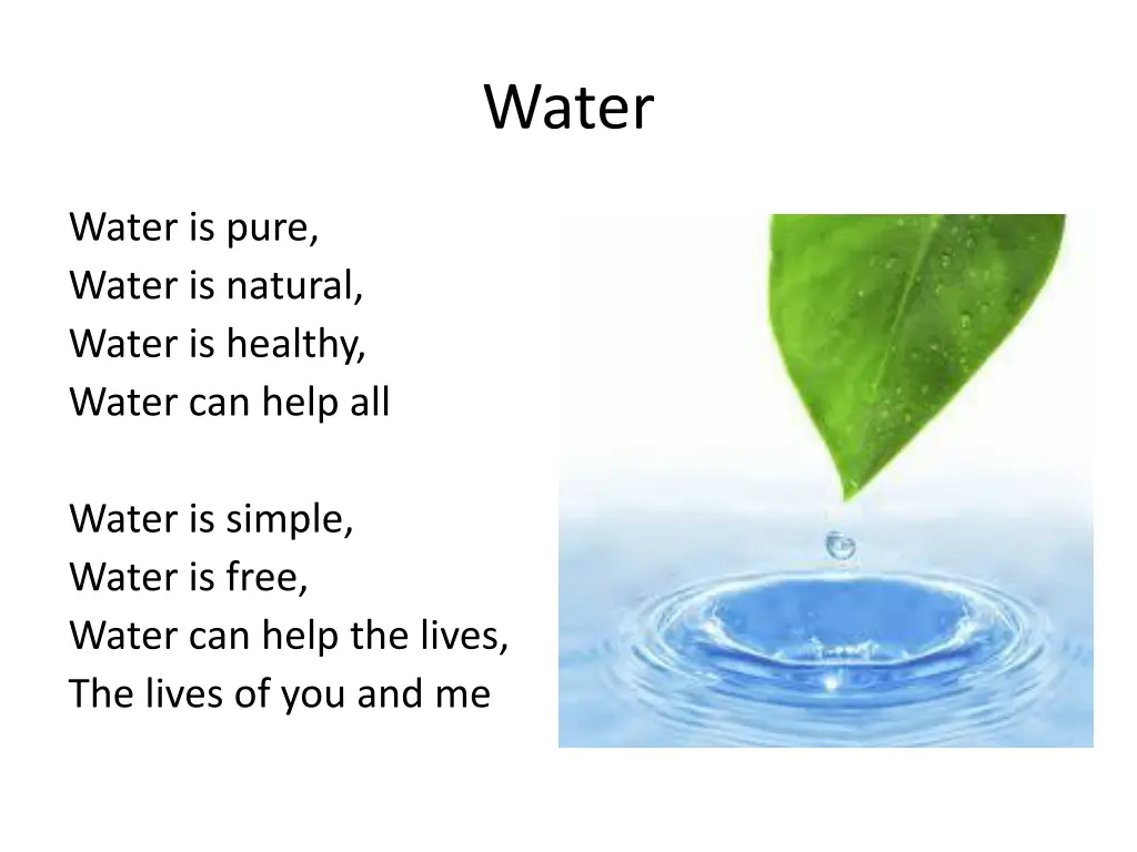 water