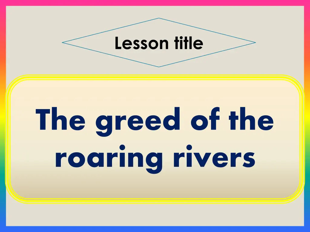 lesson title