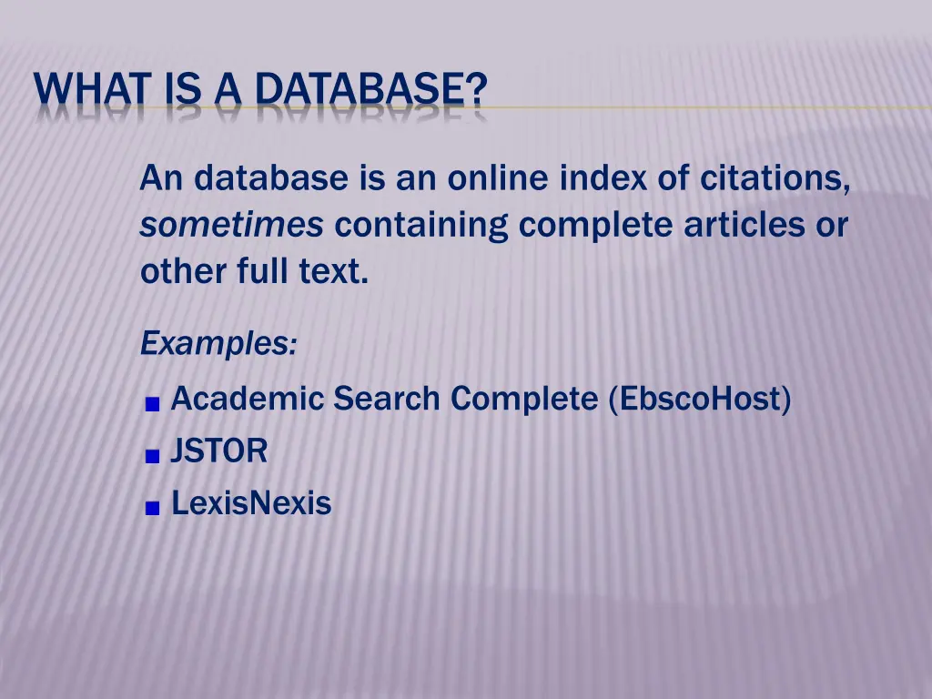 what is a database