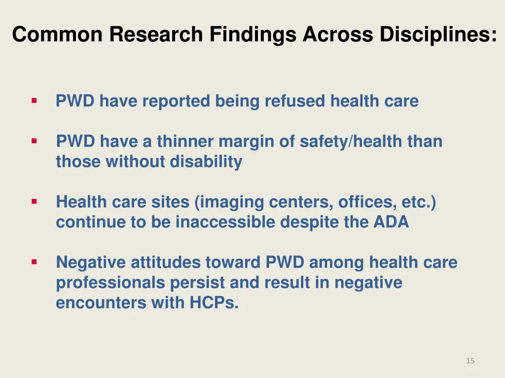 common research findings across disciplines 1