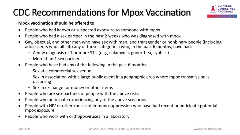 cdc recommendations for mpox vaccination