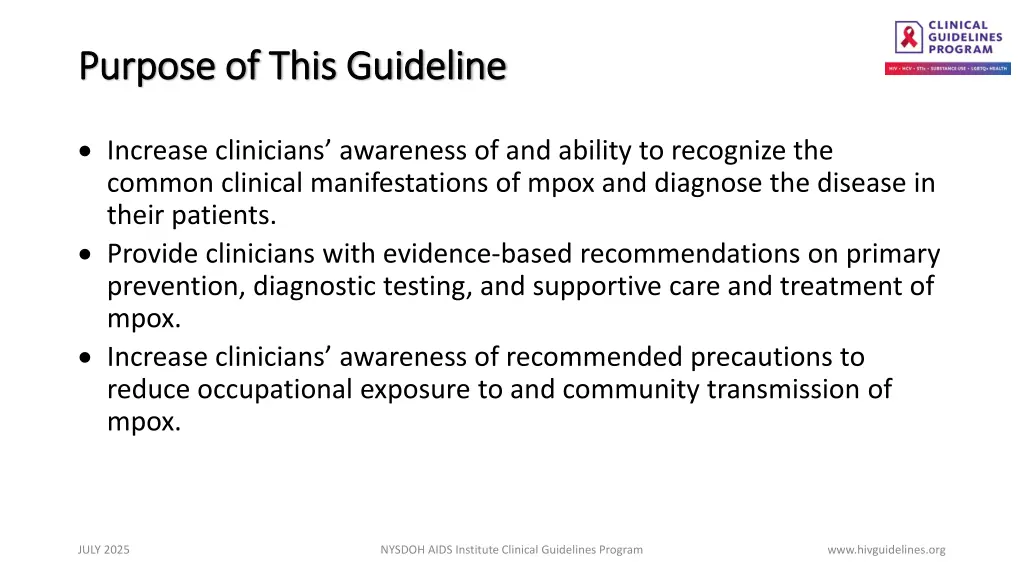 purpose of this guideline purpose of this