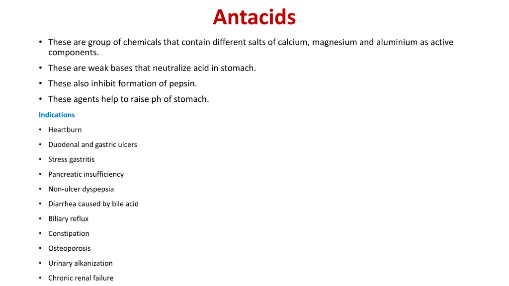 antacids