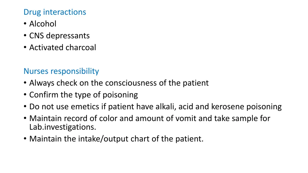 drug interactions alcohol cns depressants