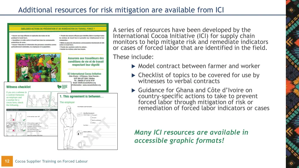 additional resources for risk mitigation