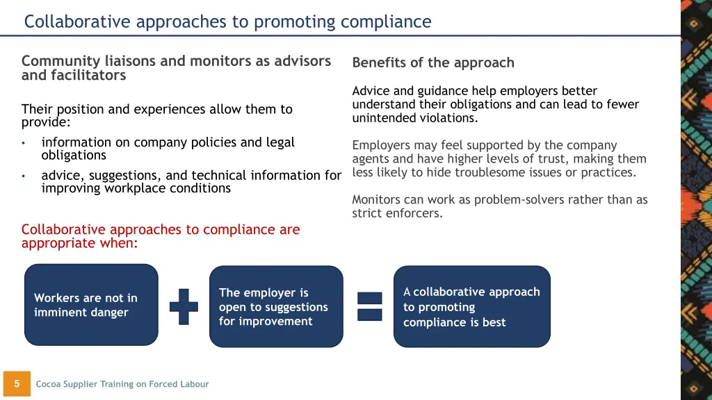 collaborative approaches to promoting compliance