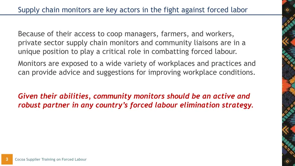 supply chain monitors are key actors in the fight
