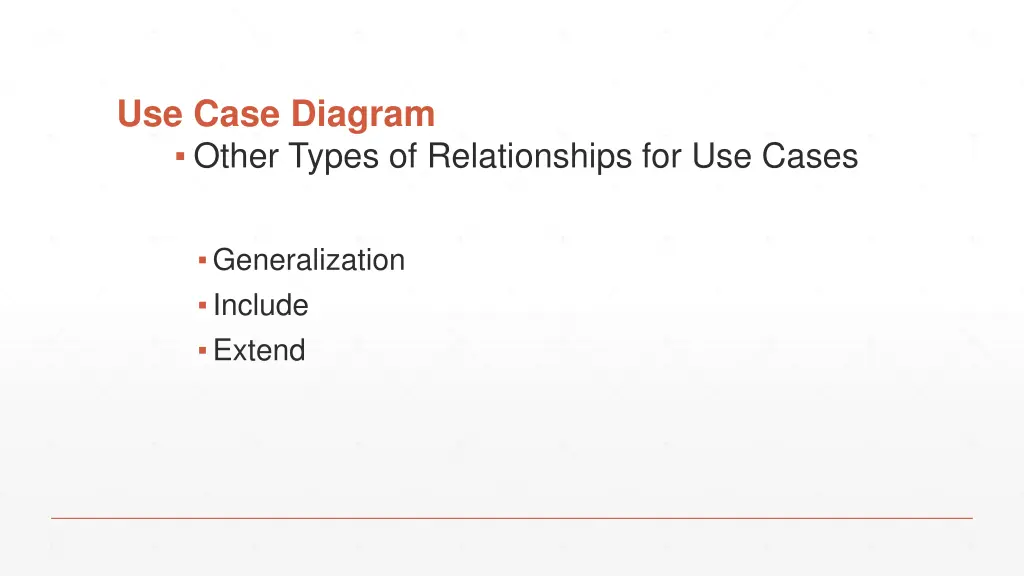 use case diagram other types of relationships