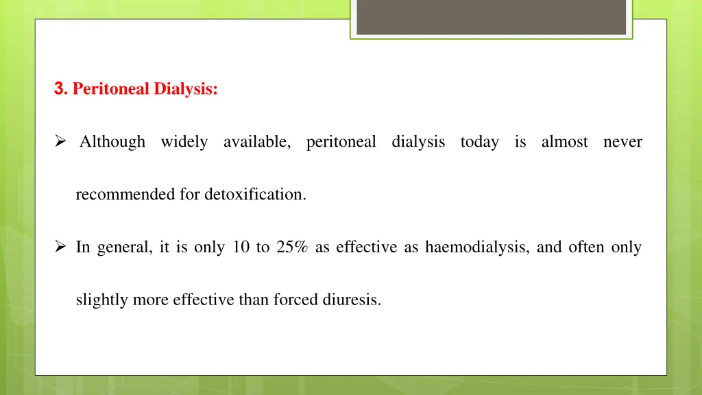 3 peritoneal dialysis
