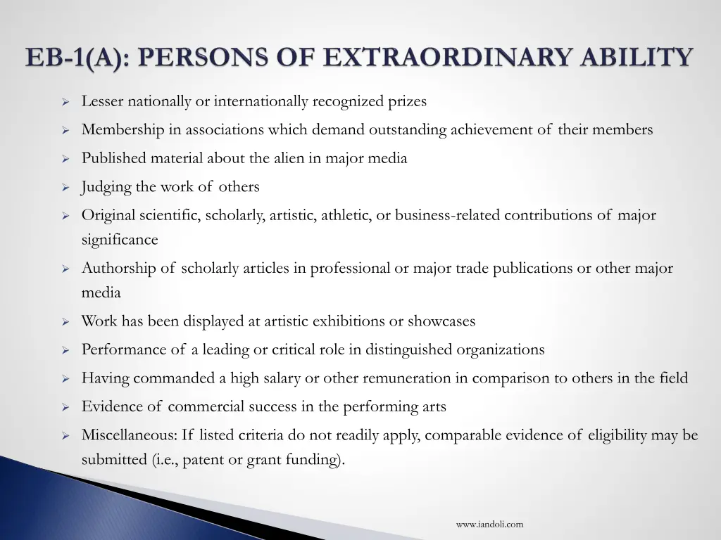 lesser nationally or internationally recognized
