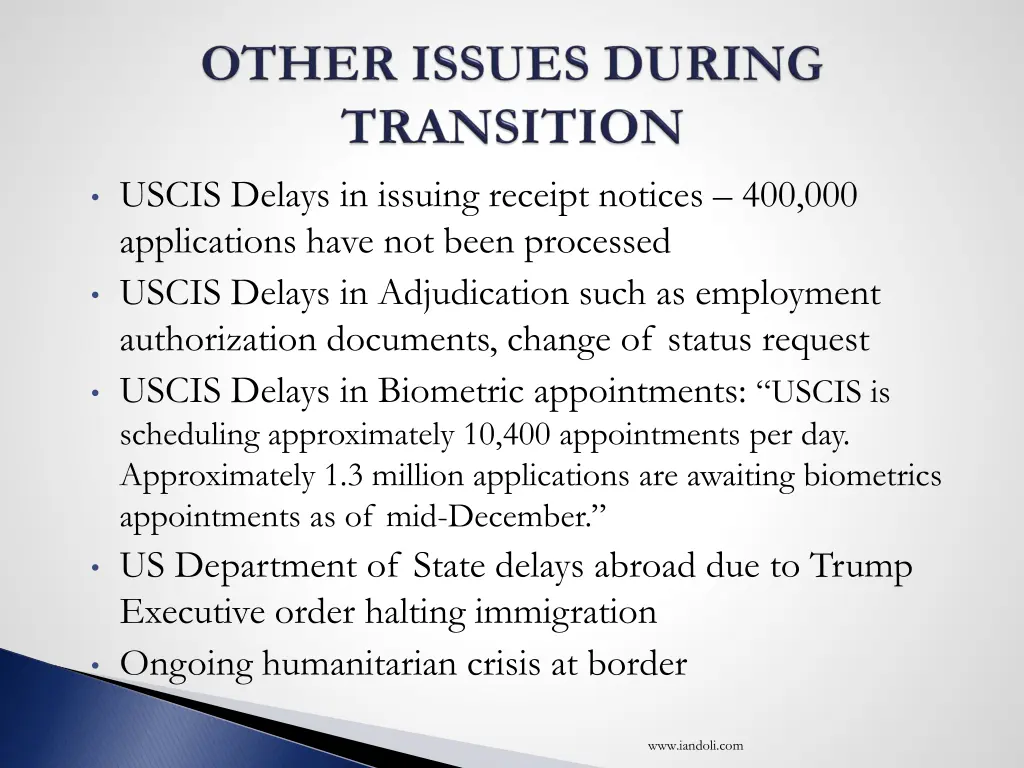 uscis delays in issuing receipt notices