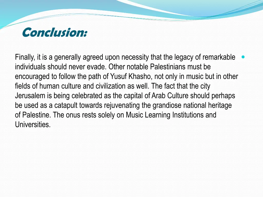 conclusion