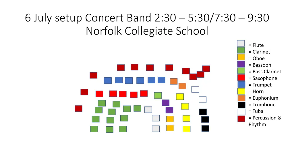 6 july setup concert band