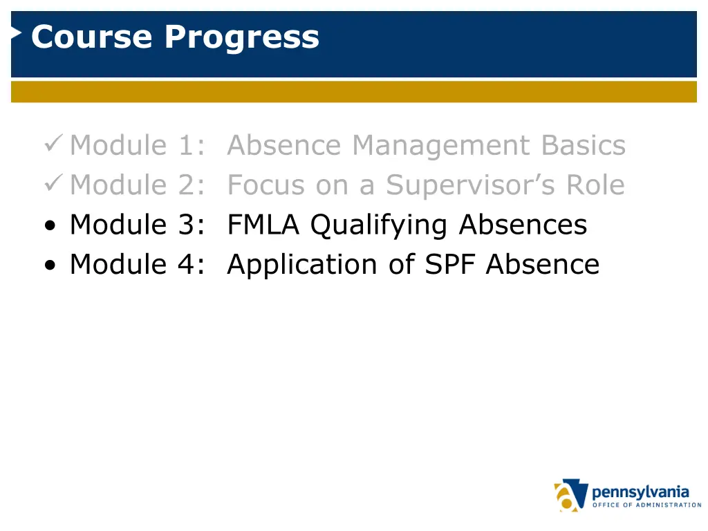 course progress 1