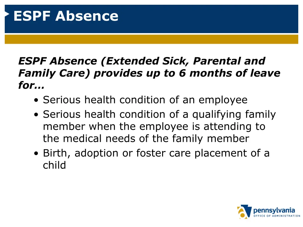 espf absence 1