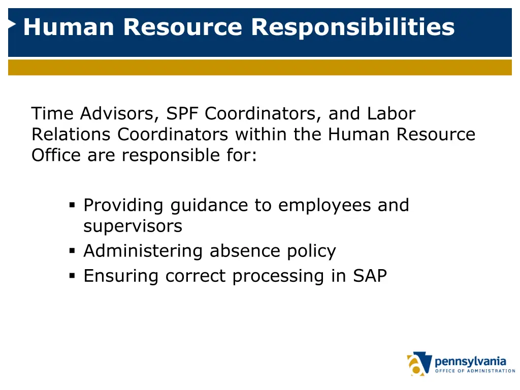 human resource responsibilities