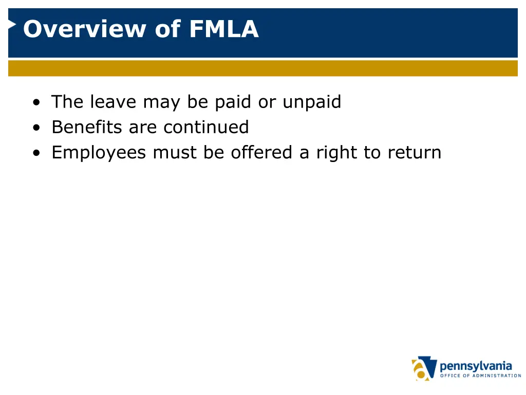 overview of fmla 1