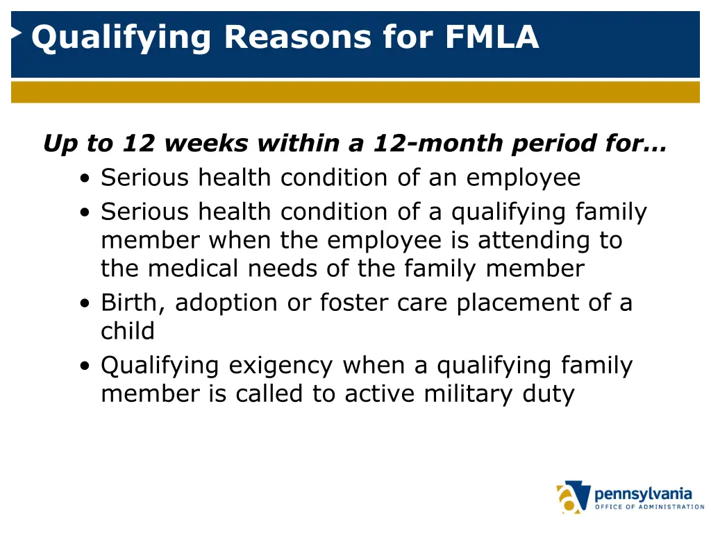qualifying reasons for fmla