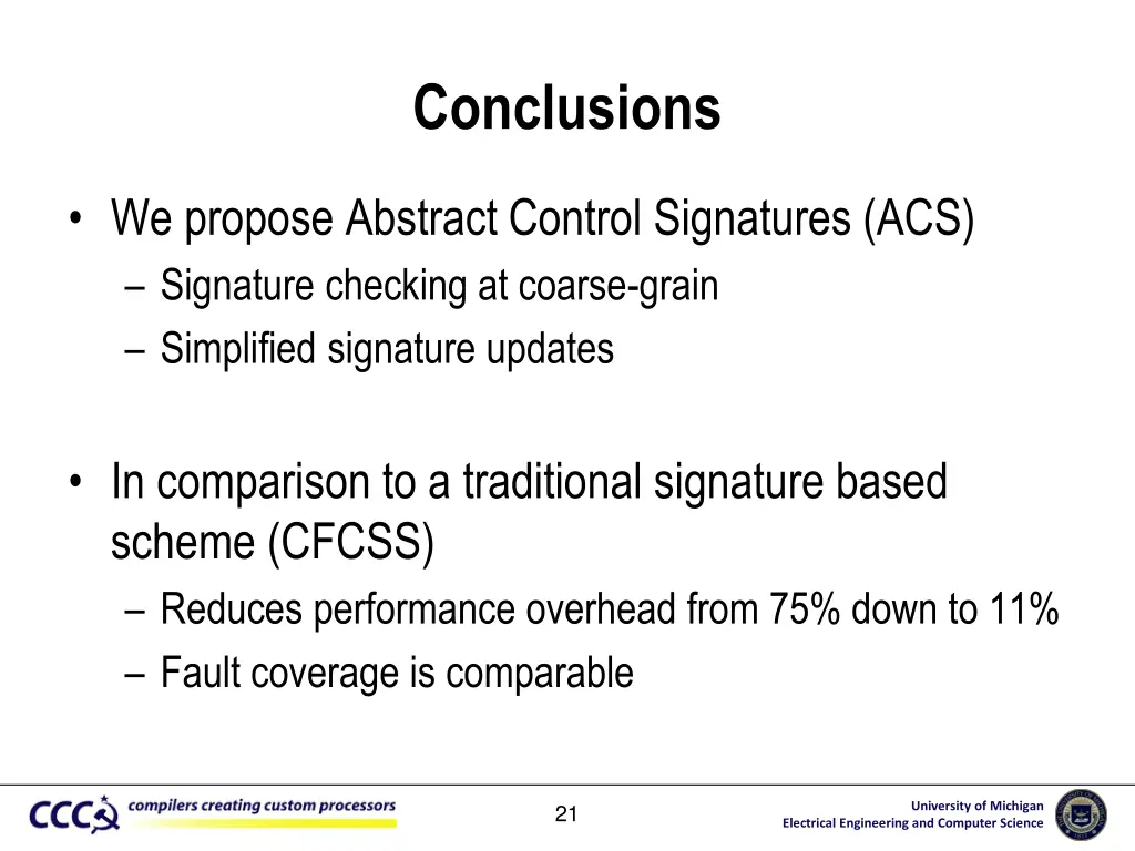 conclusions