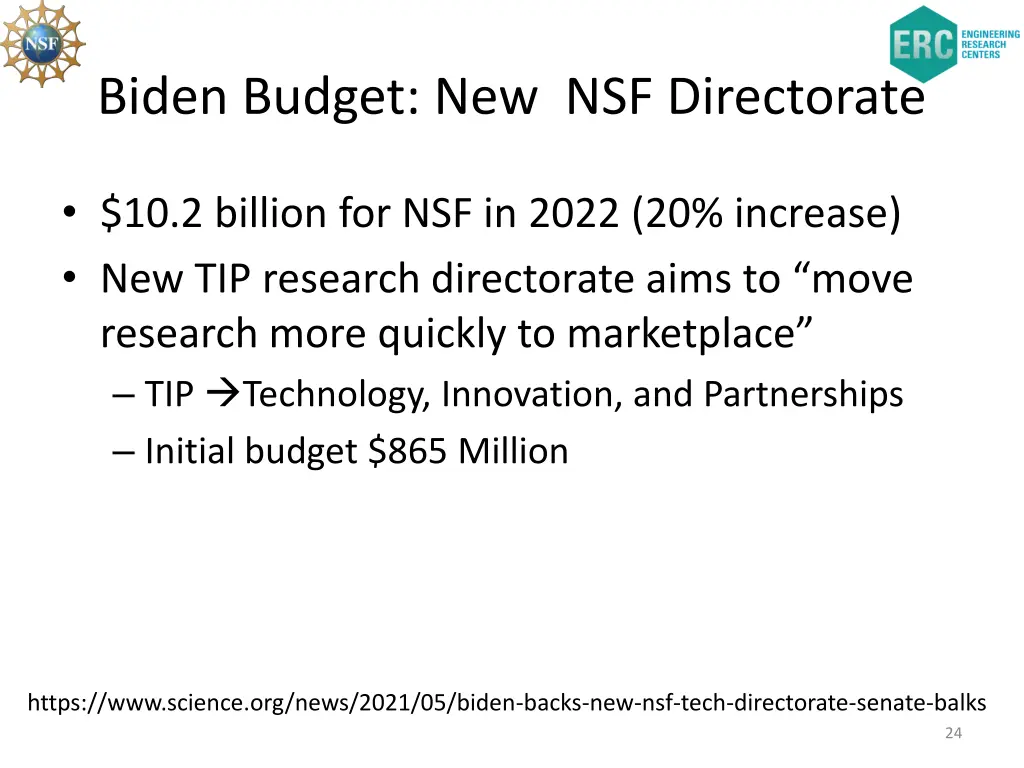 biden budget new nsf directorate