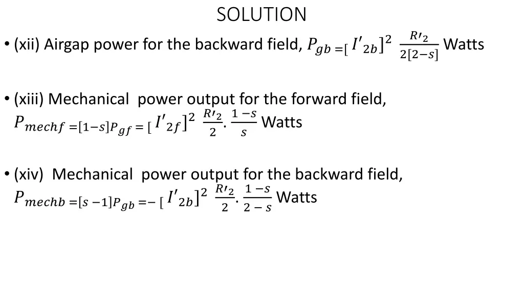 solution