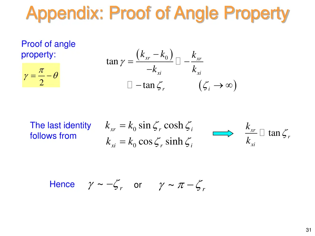 appendix proof of angle property