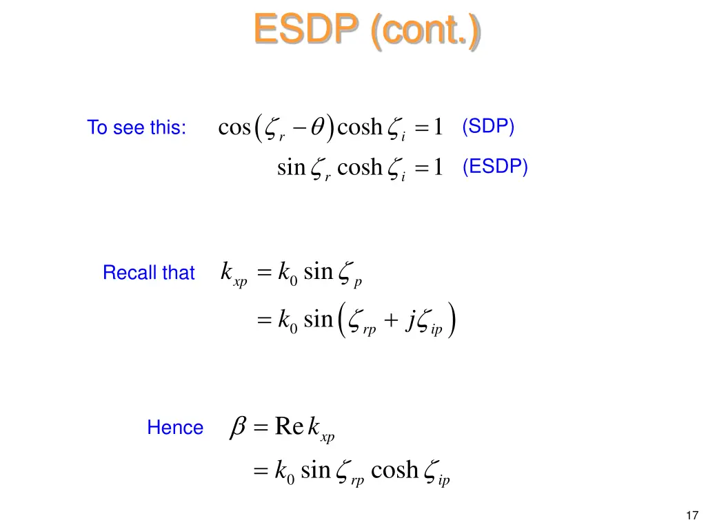 esdp cont