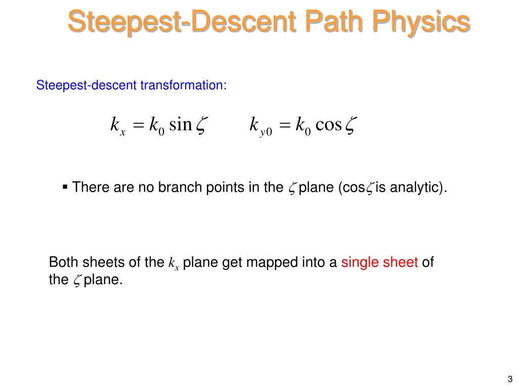 steepest descent path physics