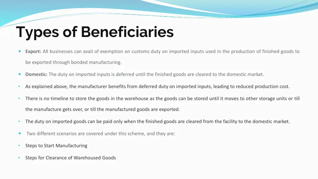 types of beneficiaries