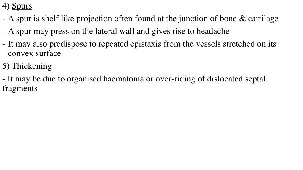 4 spurs a spur is shelf like projection often