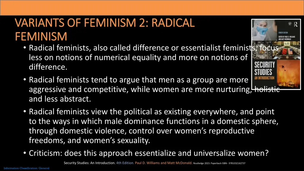 variants of feminism 2 radical variants