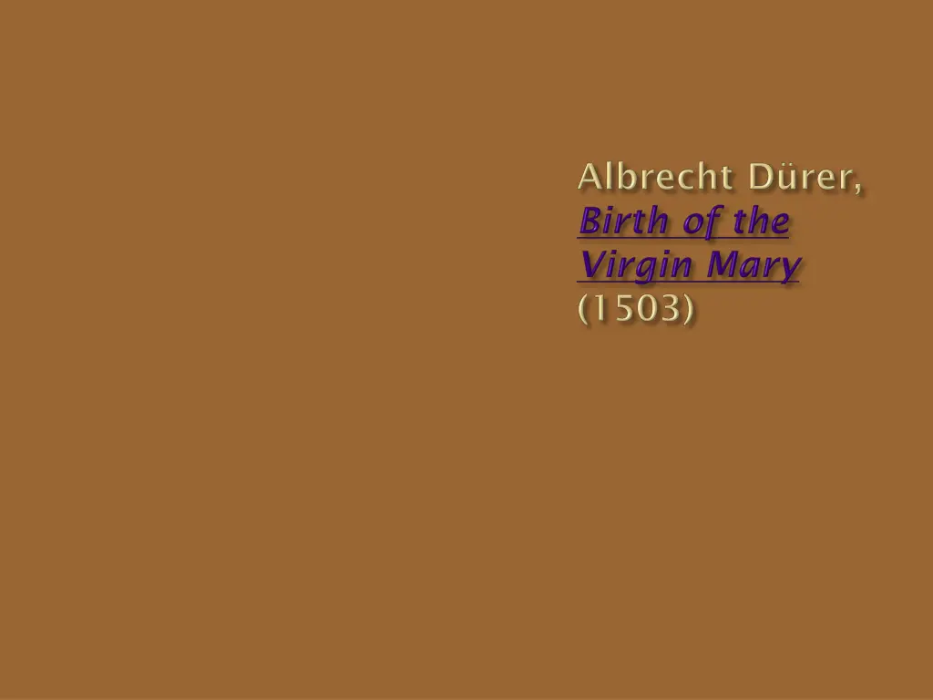 birth of the virgin mary