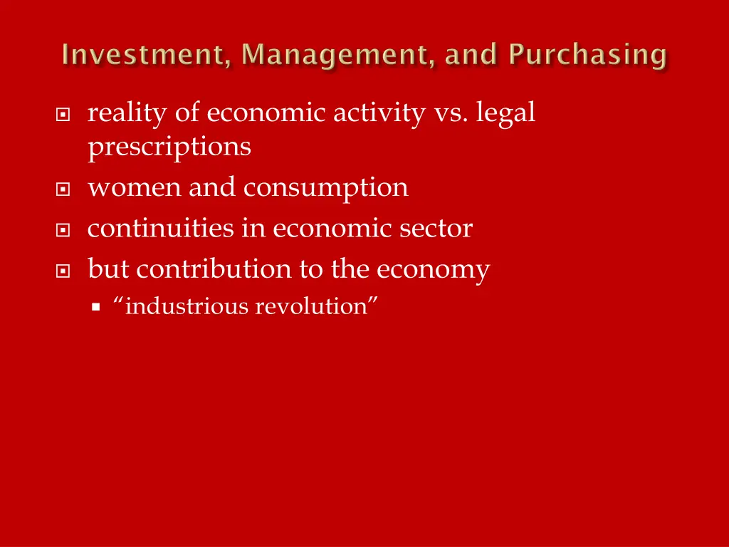 reality of economic activity vs legal