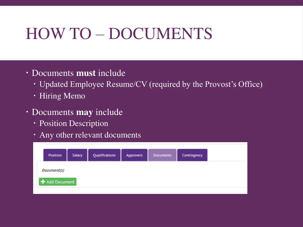 how to documents