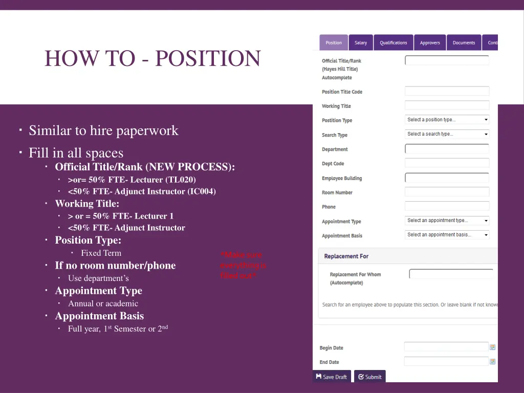 how to position