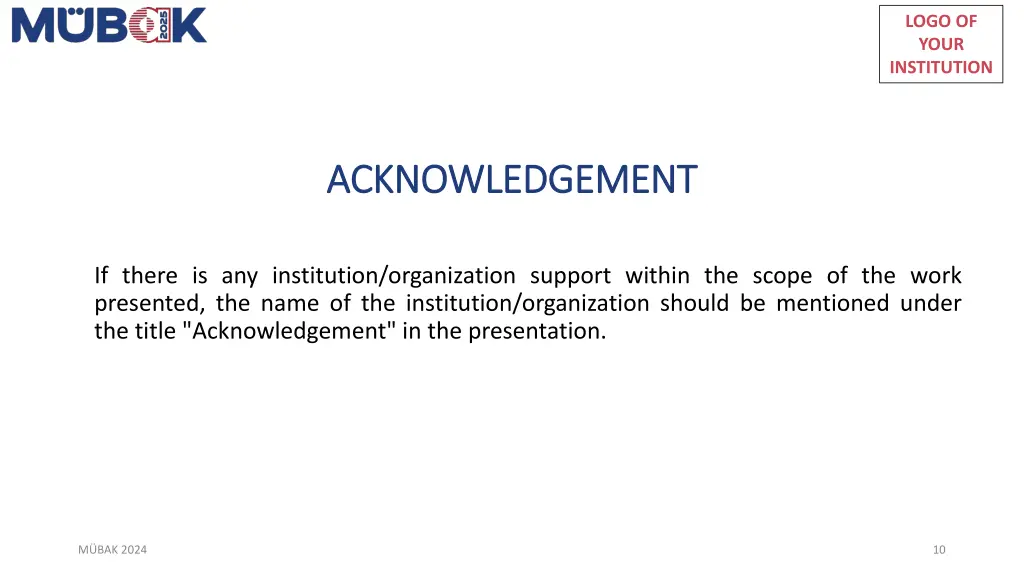 logo of your institution 9