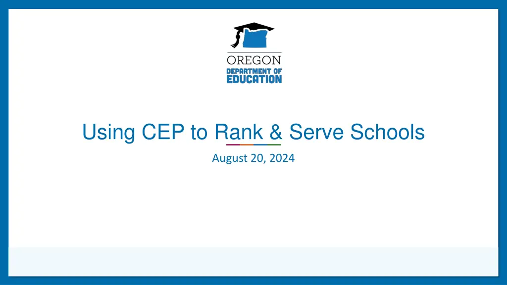 using cep to rank serve schools